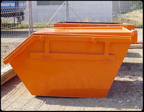 2 cbm Container mit Deckel